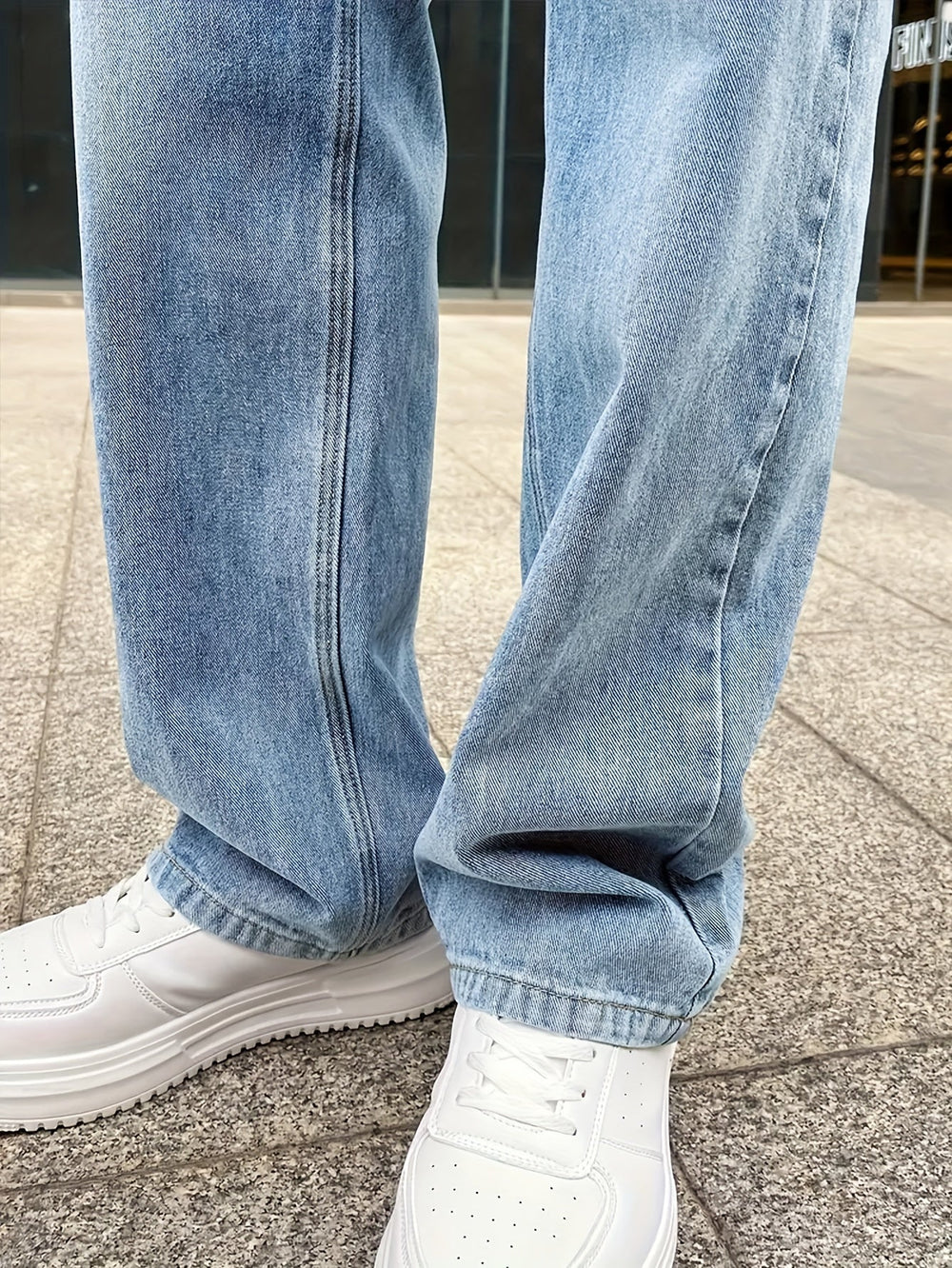 Levoire | Pantalons En Jean Loose Fit Élégants Et Confortables À Jambe Droite