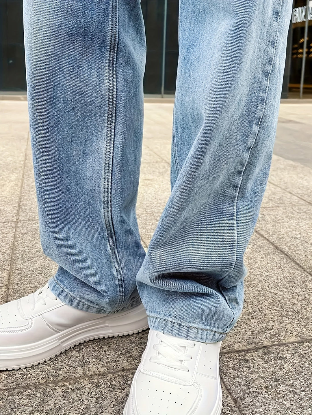 Levoire | Pantalons En Jean Loose Fit Élégants Et Confortables À Jambe Droite