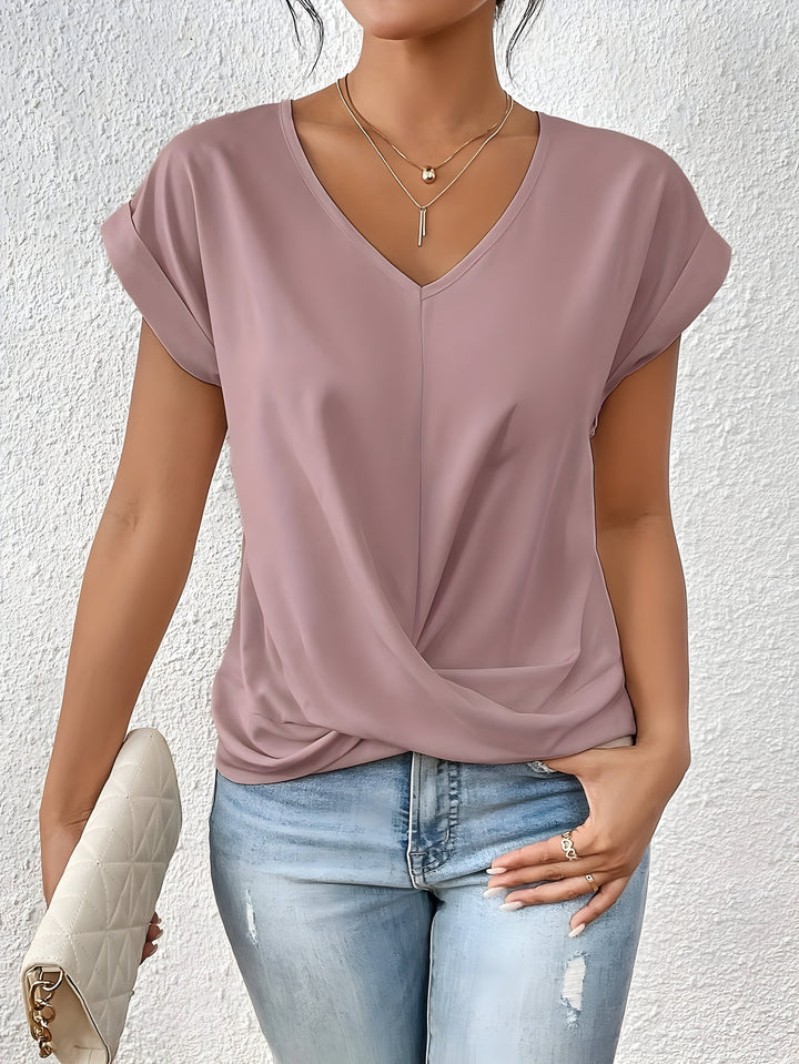 Levoire | Chemise À Col En V Pour Tenues Décontractées Rosa