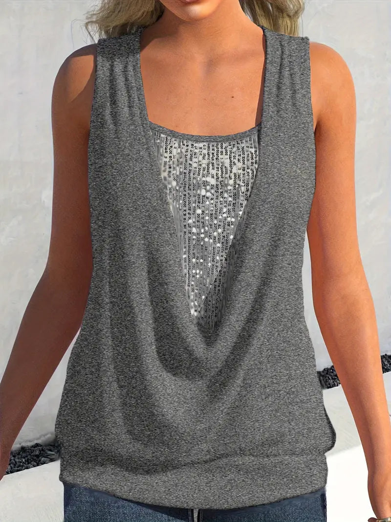 Levoire | Débardeur Femme Noir Gris