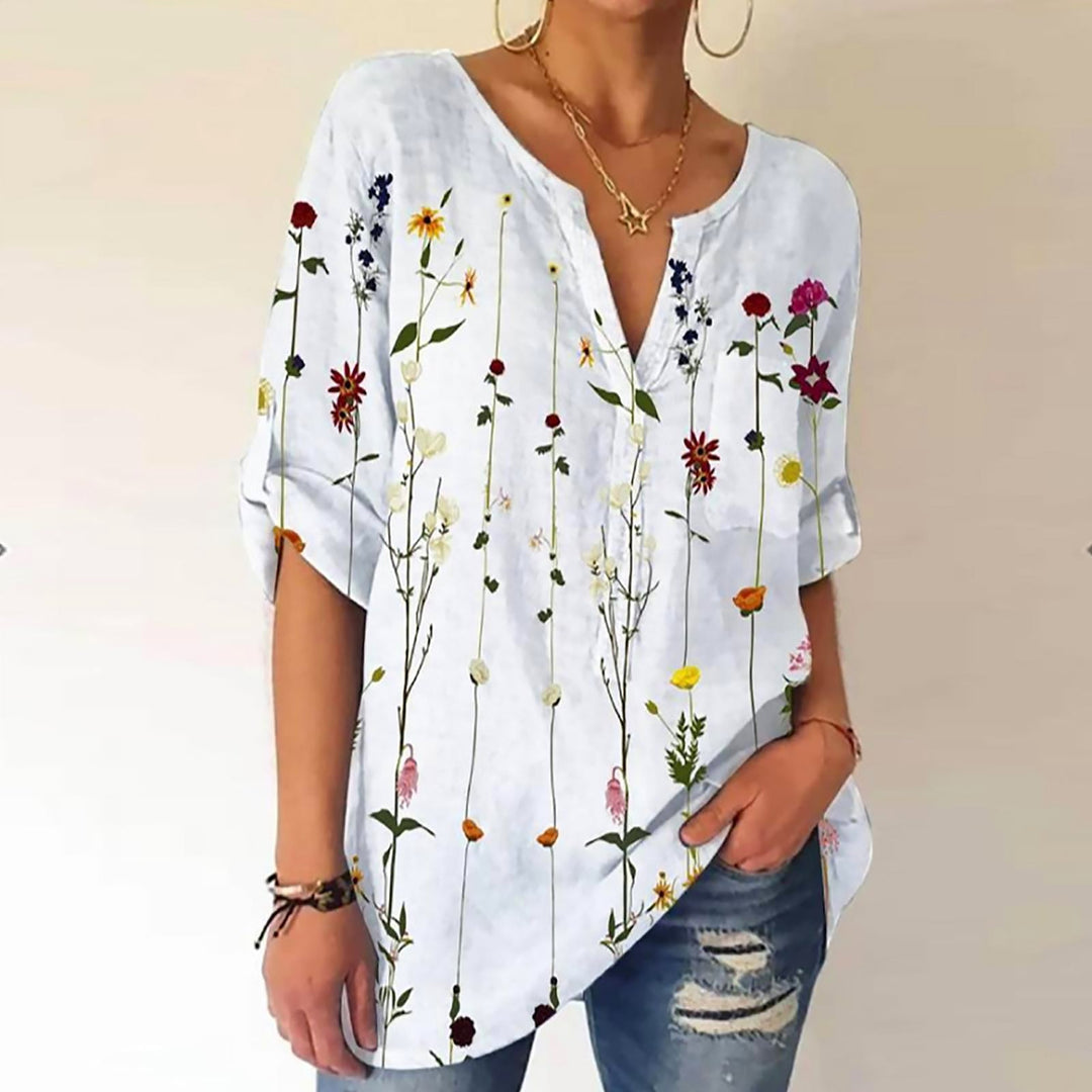 Levoire | Chemise Polo Imprimée Vendange Blanc orné