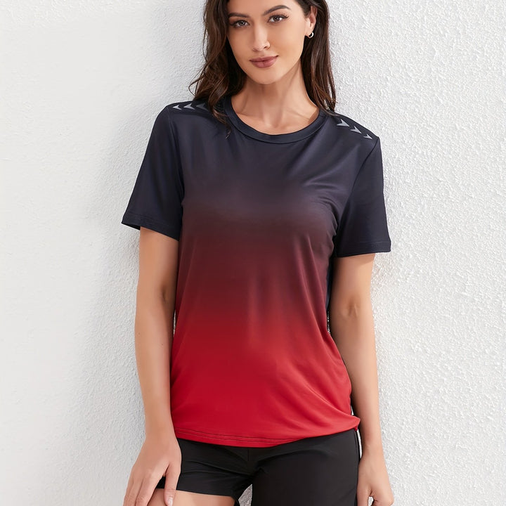 Levoire | T-Shirt De Sport Femme Ombre À Manches Courtes