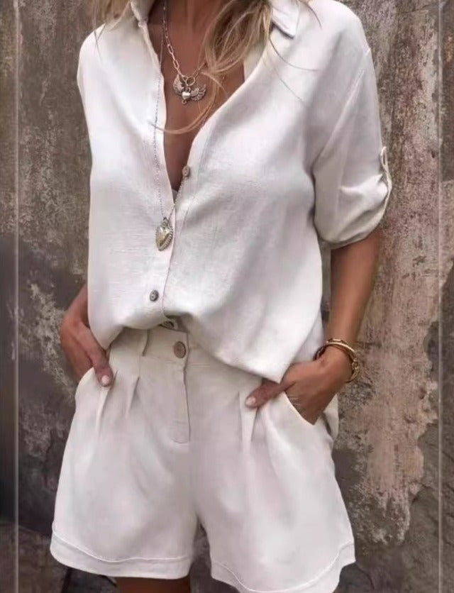 Levoire | Combinaison D'Été Simple Blanc