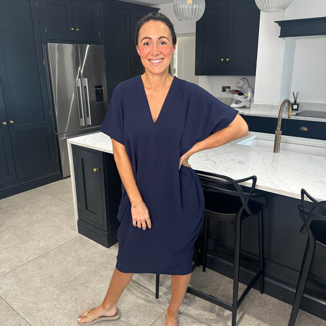 Levoire | Robe Midi Avec Décolleté En V
