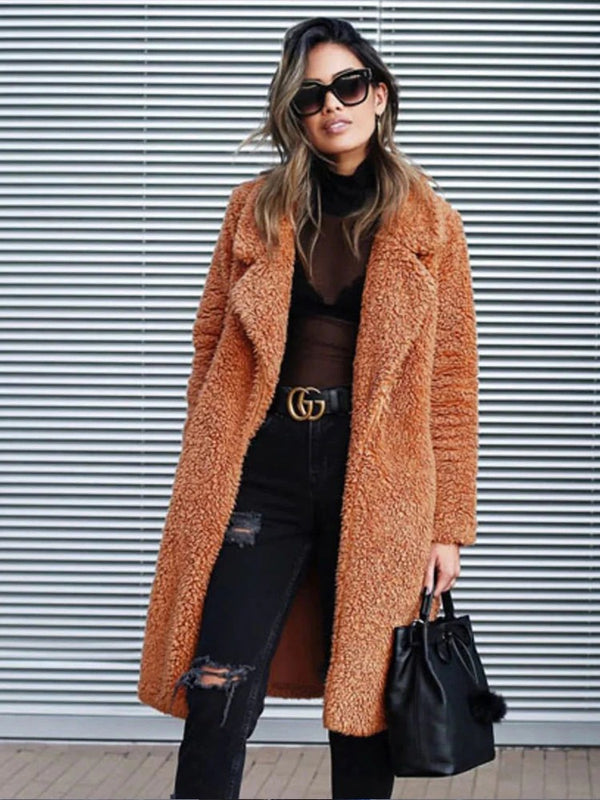 Levoire | Veste Longue Tendance Caramel
