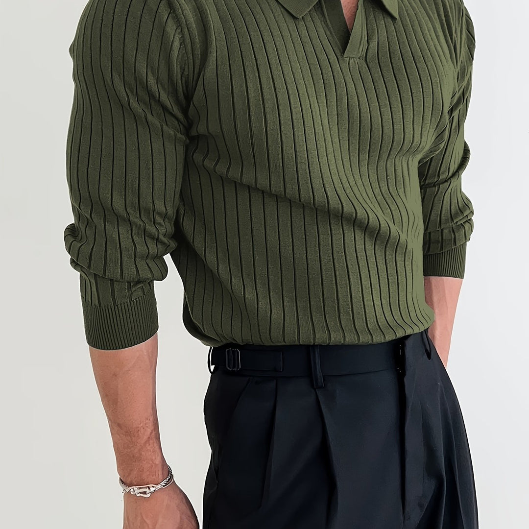 Levoire | Chemise Tricot Rayée À Manches Longues