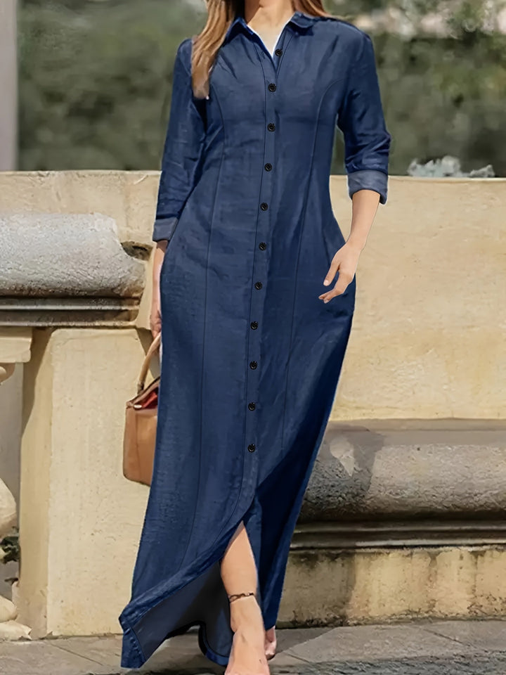 Levoire | Robe Maxi Bleu Foncé Bleu profond