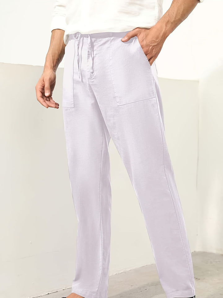 Levoire | Pantalons Cargo Doux En Mélange De Coton Et Lin