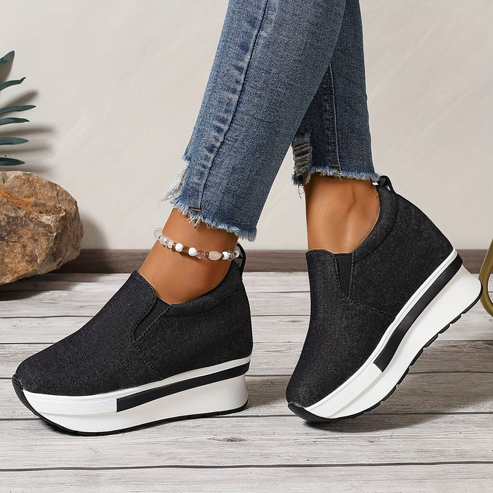 Levoire | Chaussure De Cheville En Denim Antidérapante Légère Noir