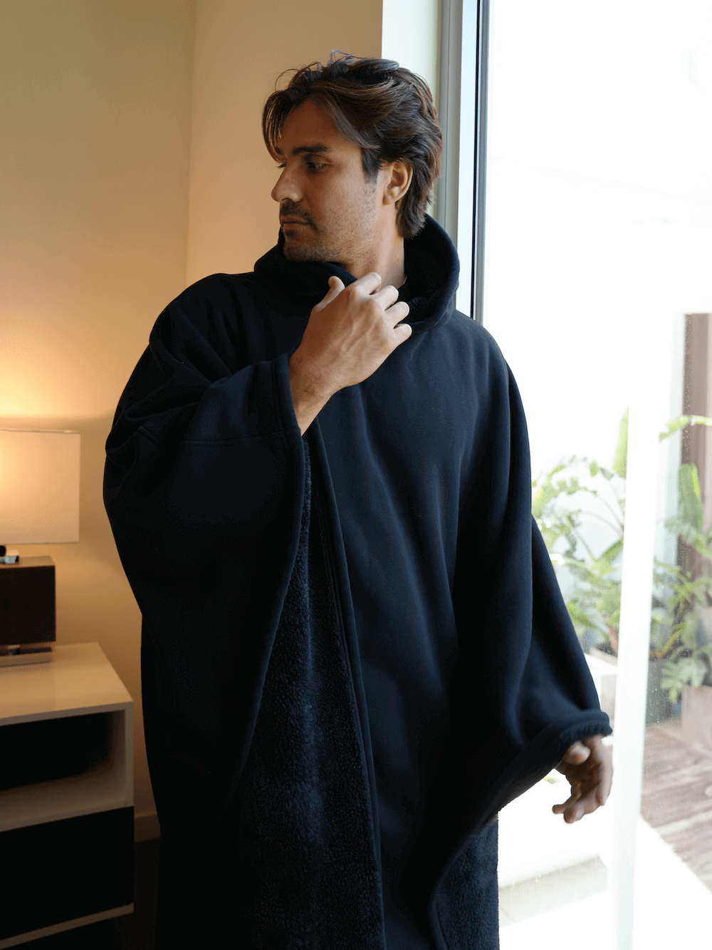 Levoire | Bergre Wrme Couvertures Chandail Capuche Fr Tous Les Jours Noir Taille unique