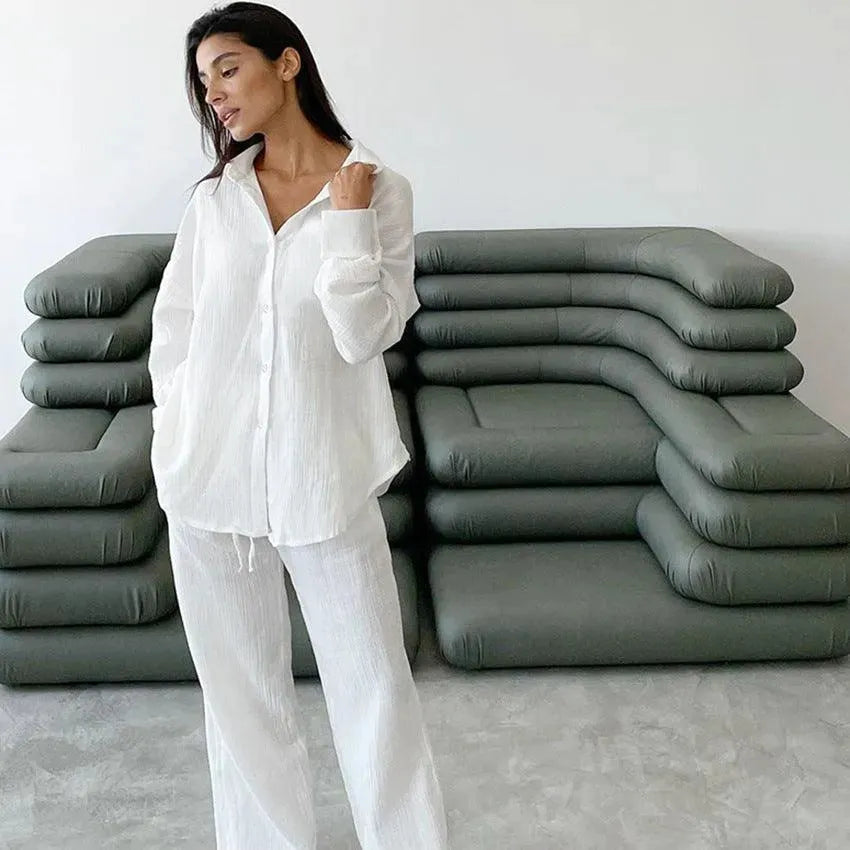 Levoire | Ensemble en coton large Blanc