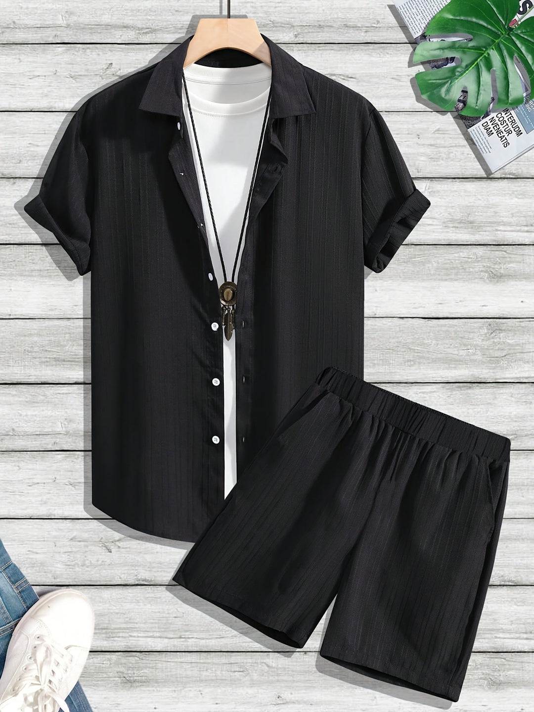 Levoire | Tenue D'Été Relaxante Pour Hommes Noir