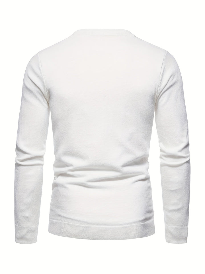 Levoire | Pulli Tricot Relaxant Pour Hommes Avec Encolure Ronde