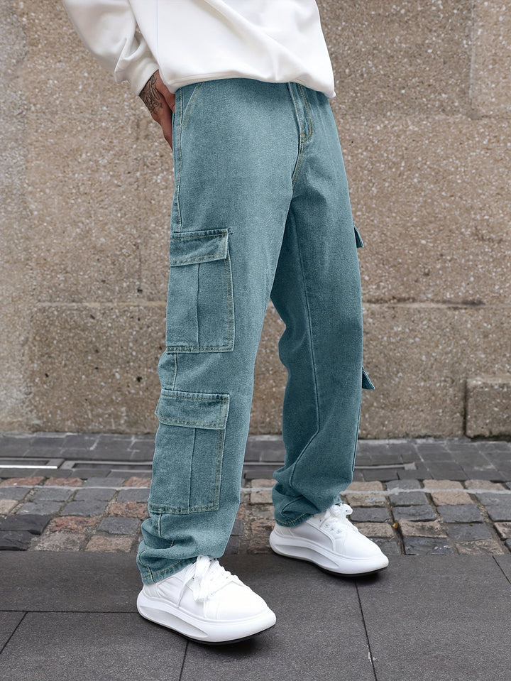 Levoire | Pantalons En Jean Pour Hommes Relaxants Avec Plusieurs Poches