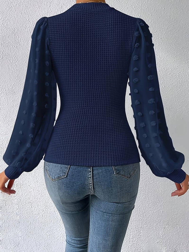 Levoire | Rennon Round Neck Shirt With Puff Sleeves