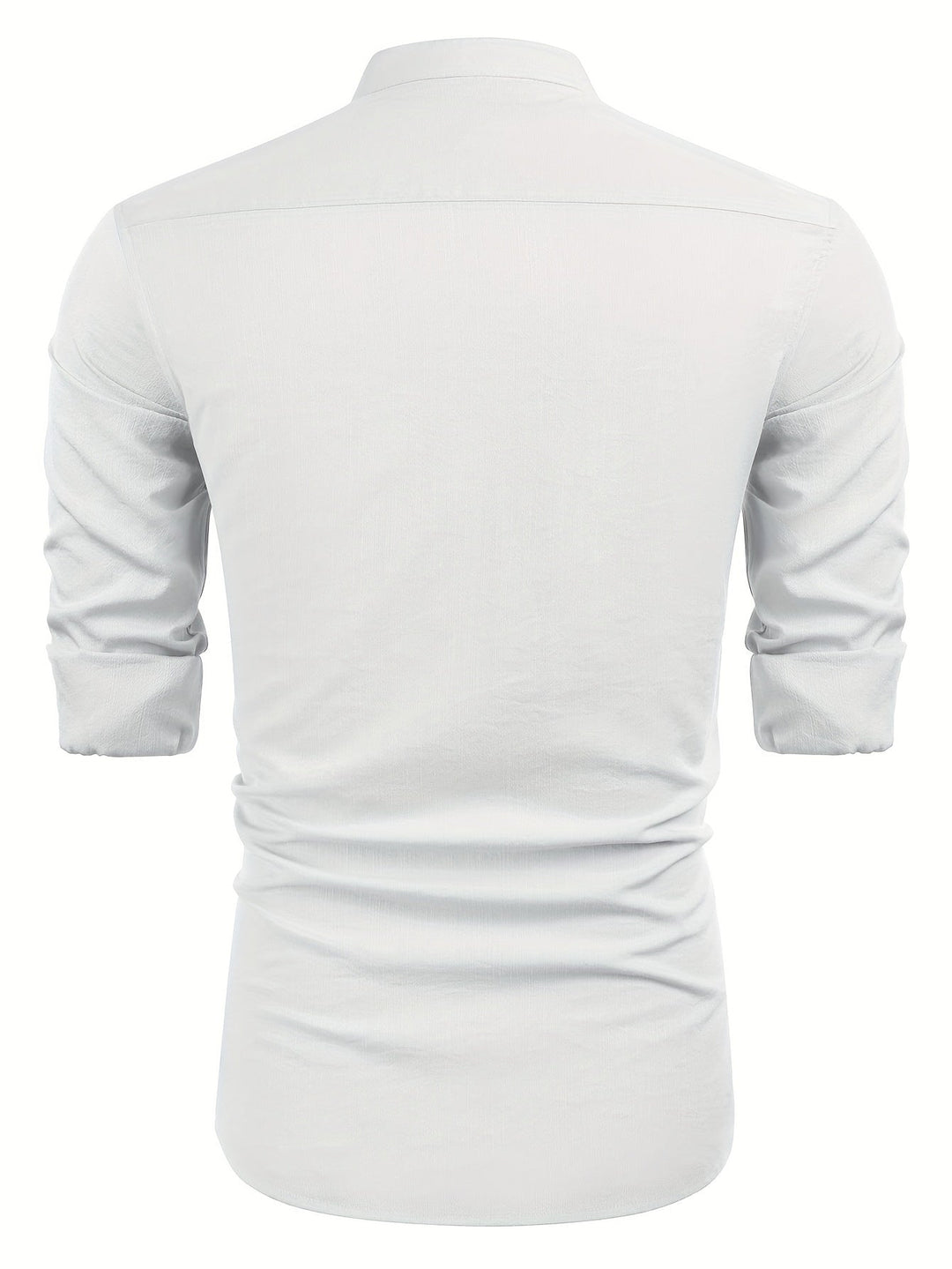 Levoire | T-Shirt Henley Homme Style Rétro À Manches Longues Uni