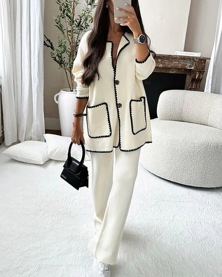 Levoire | Ensemble De Loungewear Élégant Blanc