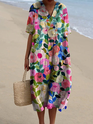 Levoire | Robe De Printemps Fluide Colorée