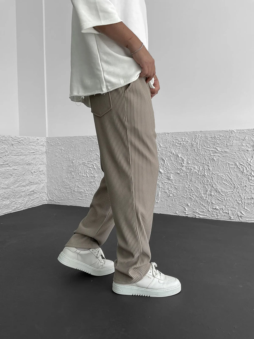 Levoire | Pantalon En Spandex Côtelé