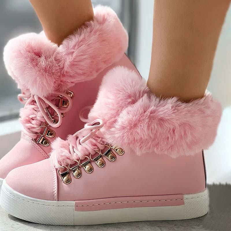 Levoire | À Plateforme En Peluche Chaude
