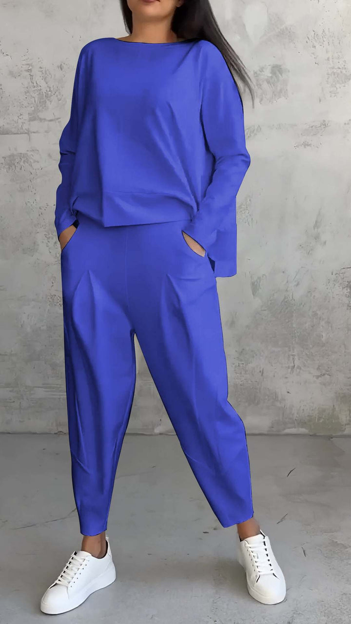Levoire | Combinaison Manches Longues Design Irrégulier Bleu