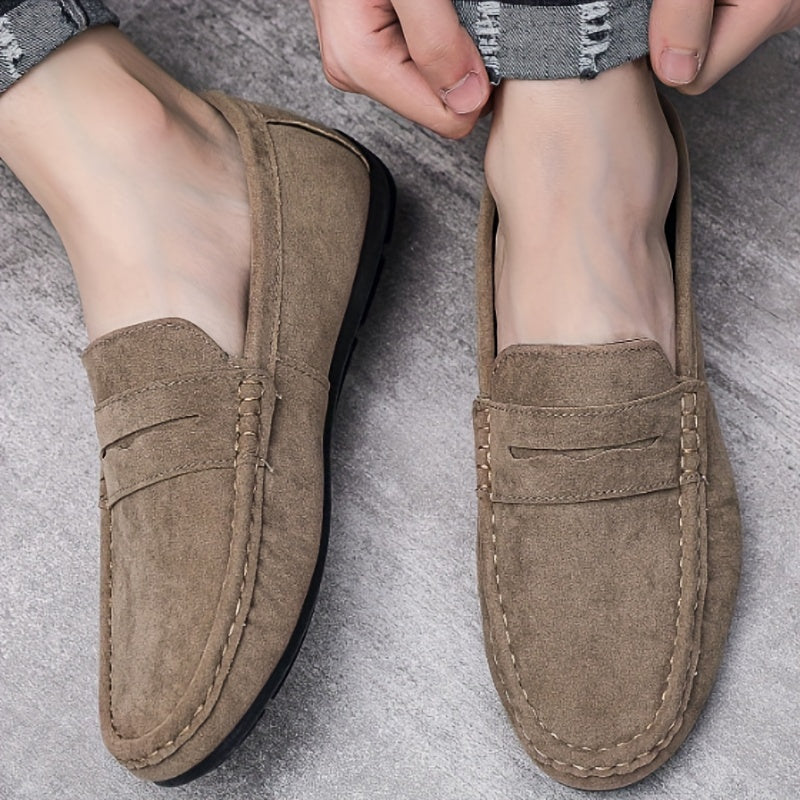 Levoire | Mocassins À Enfiler Penny Loafer Unis Couleur kaki