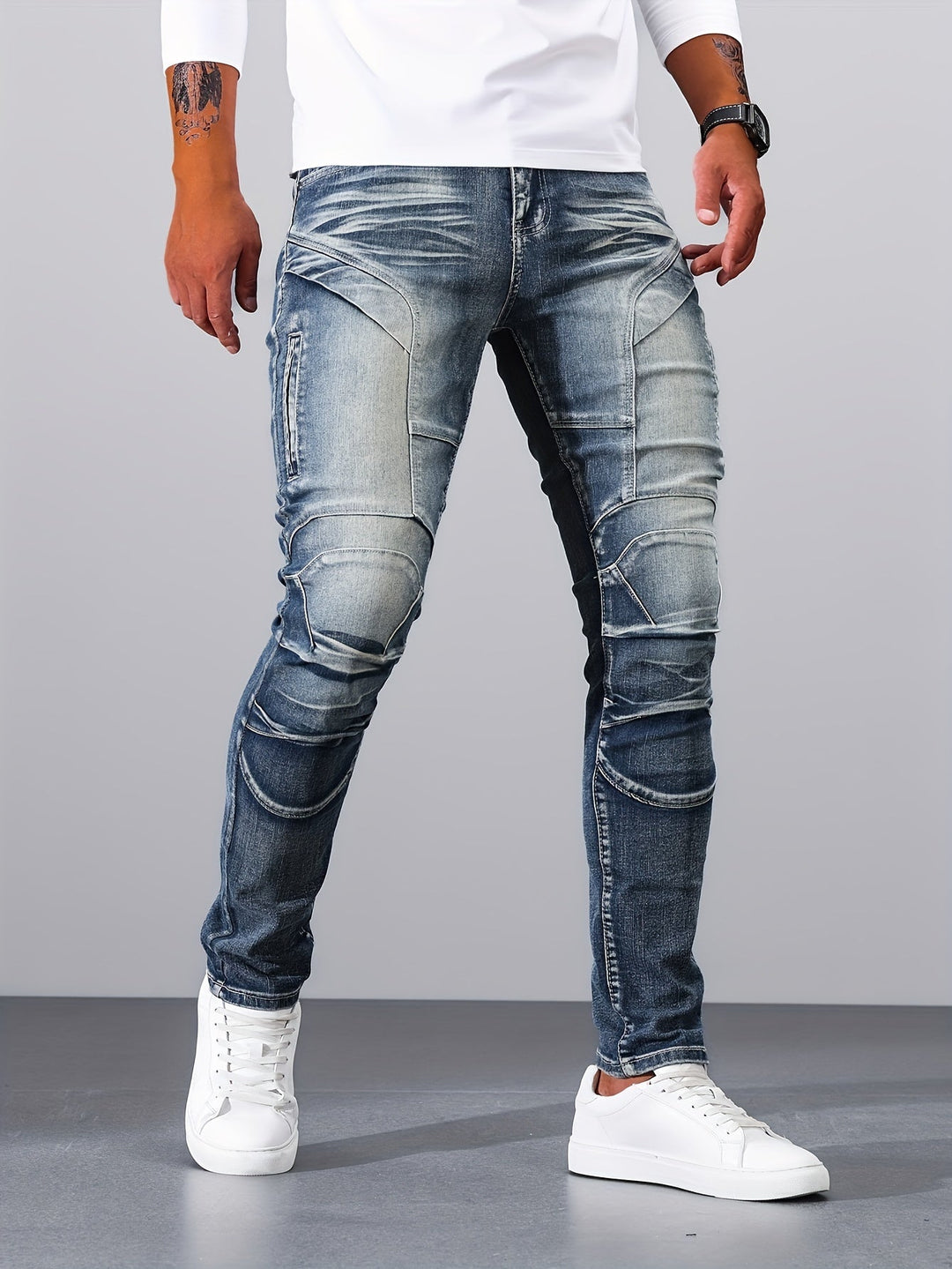 Levoire | Pantalons En Denim Vintage Skinny Pour Hommes