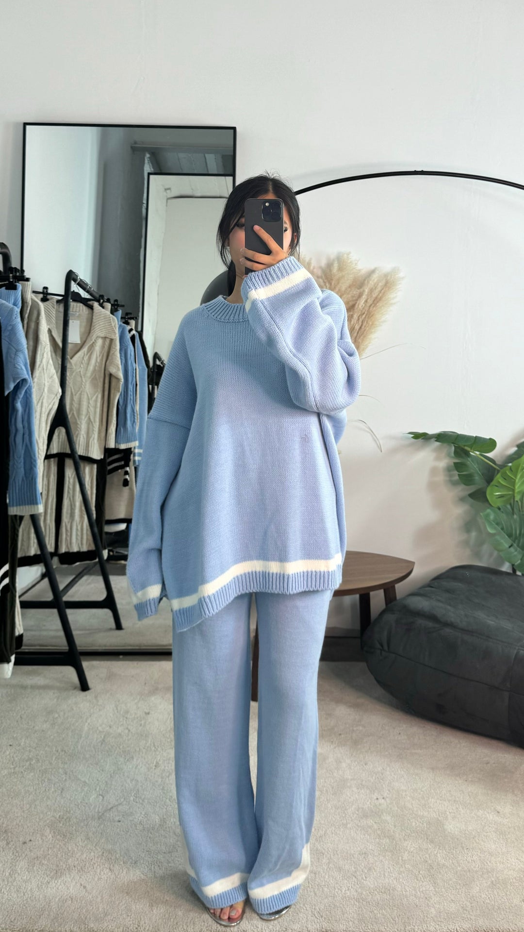 Levoire | Ensemble Lounge Helma Contrast Bleu pastel (Presque épuisé) Une taille