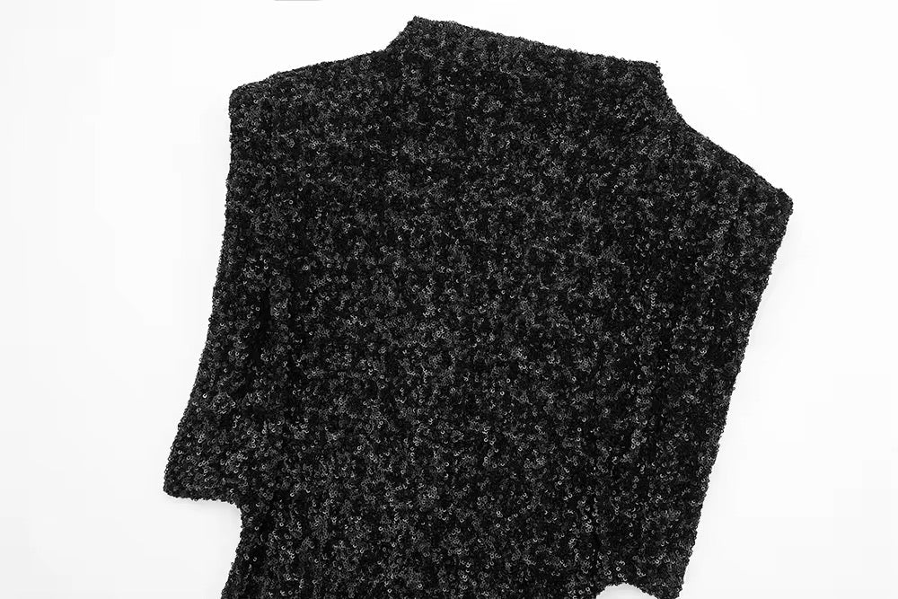 Levoire | Robe Bodycon Brillante Sans Manches