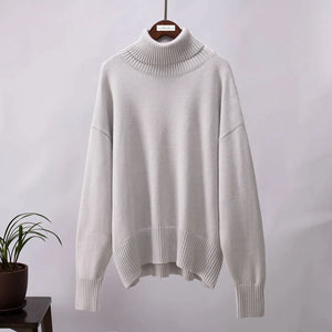 Levoire | Pull en tricot pour femmes Gris clair