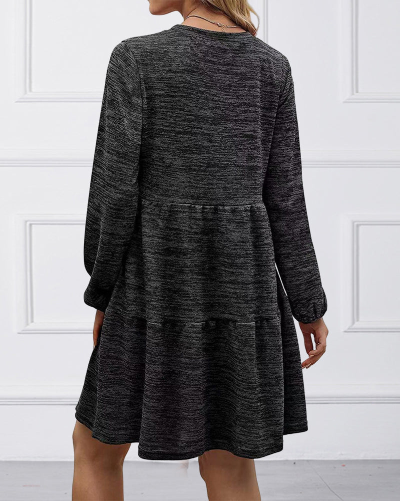 Levoire | Robe à manches longues avec encolure carrée