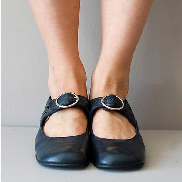 Levoire | Chaussures Orthopédiques Classiques À Bout Rond Bleu marine