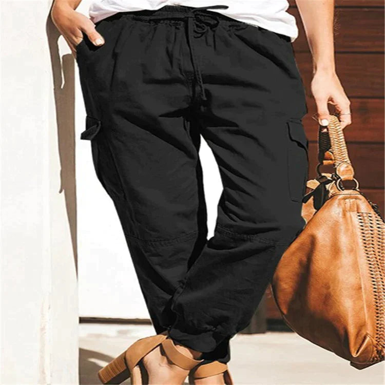 Levoire | Pantalons décontractés élégants pour femmes Noir