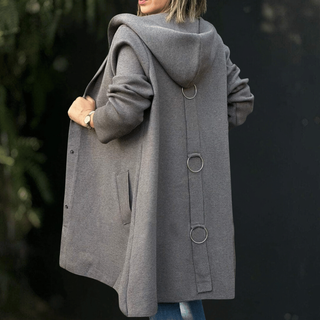 Levoire | Manteau À Capuche Sans Mélange Gris foncé