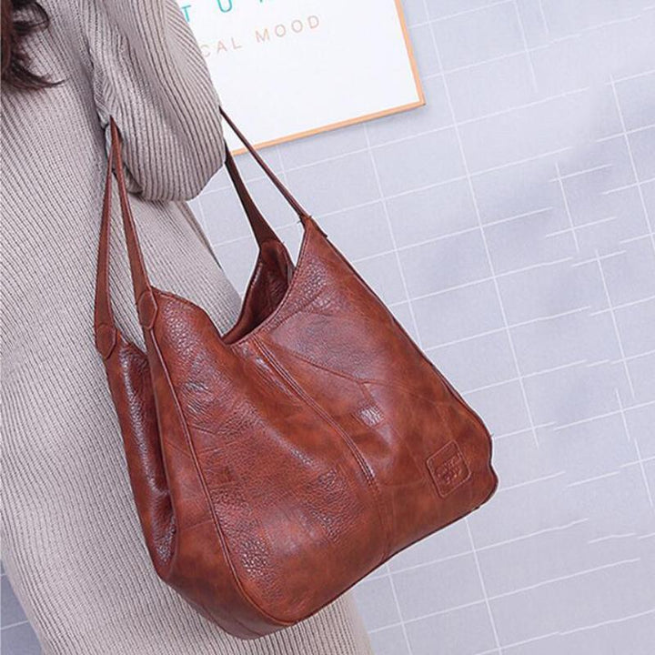 Levoire | Sac en cuir rétro style vinothèque