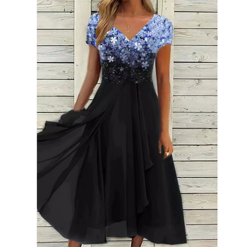Levoire | Midi Robe de fête Décolleté en V Pour Femmes