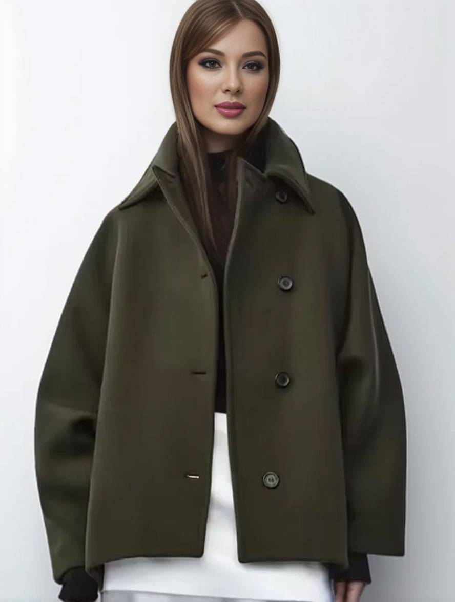 Levoire | Veste Femme Avec Coupe Ample, Col Large Et Poches Pratiques Pour Un Look Élégant
