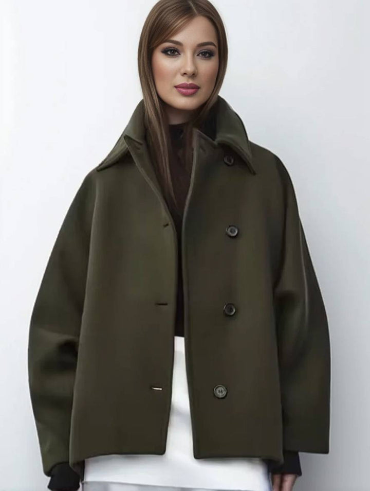 Levoire | Veste Femme Avec Coupe Ample, Col Large Et Poches Pratiques Pour Un Look Élégant