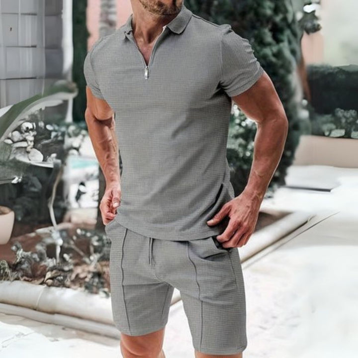 Levoire | Ensemble Été Débardeur Et Short Homme Gris