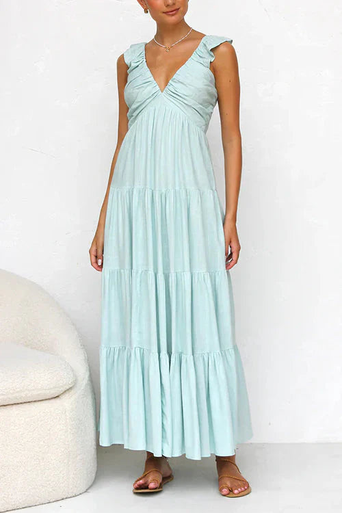 Levoire | Élégante Et Sexy Robe De Plage Bleu