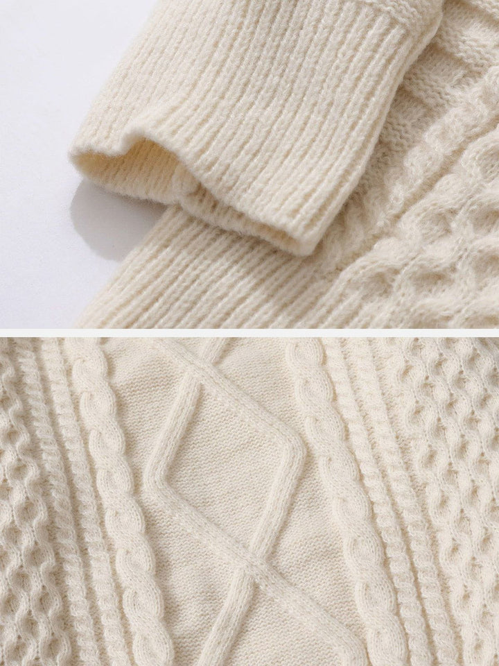 Levoire | Pull Texturé À Col Rond Et Manches Longues