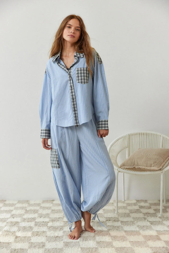Levoire | Ensemble De Pyjama Femme En Deux Pièces Avec Motif Carreaux