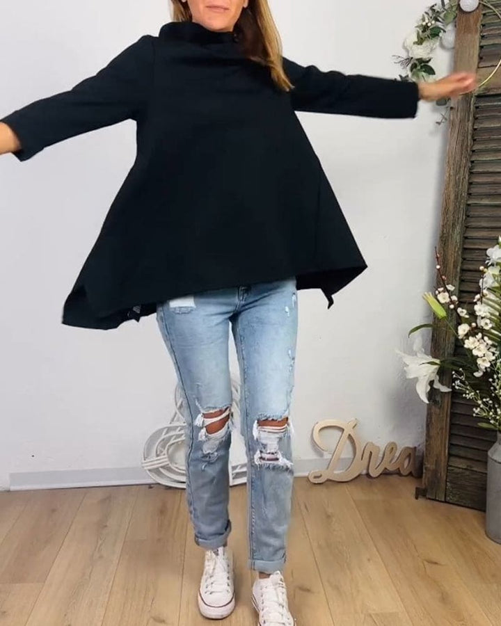 Levoire | Blouse Avec Encolure Arrondie Et Manches Longues