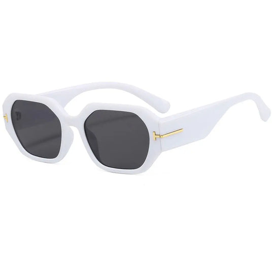 Levoire | Lunettes De Soleil Rétro Luxueuses Protégées Contre Les Uv Blanc