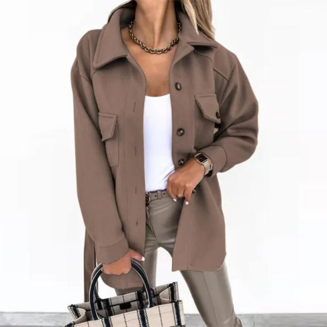 Levoire | Veste De Vendange Décontractée Avec Poches Café