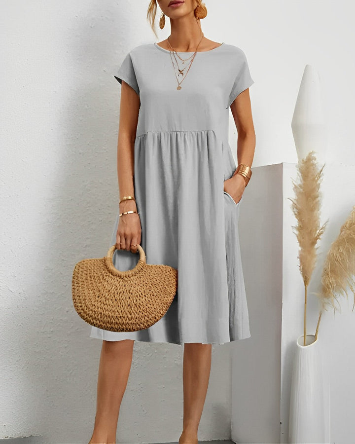 Levoire | La Robe D'Été Idéale Avec Des Matériaux Légers Gris