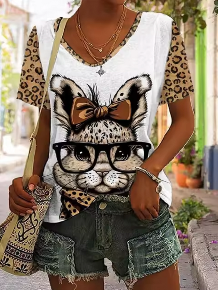 Levoire | T-Shirts Blancs Avec Motifs De Lapins Lapin blanc 8