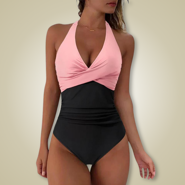 Levoire | Maillot Bain Push-Up Confort Femme Rosa & Schwarz