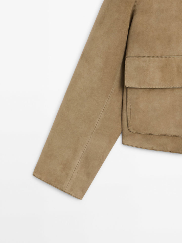 Levoire | Veste Cropped En Daim