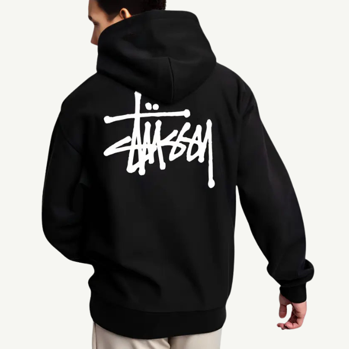 Levoire | Sweat à capuche grande taille unisexe sans fermeture éclair dans un style streetwear tendance